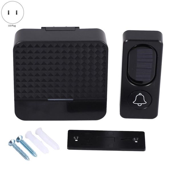 

doorbells 300m long range solar power wireless waterproof ip65 doorbell light control sensor with transmitter+ receiver door bell kit(us p