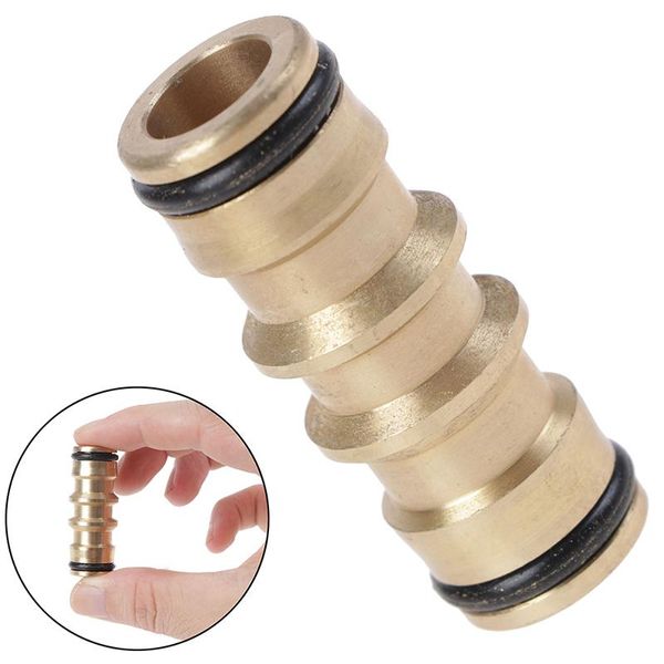 

garden irrigation 5/8 connector brass bidirectional quick connect hose maintenance tool adapter 1pcs watering equipments