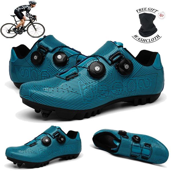 

racing road bike cycling shoes professional mtb non-slip sneakers men breathable spd women footwear, Black