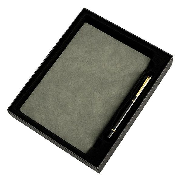 

notebook set, portable business paperback notepad and metal pen gift box notepads, Purple;pink