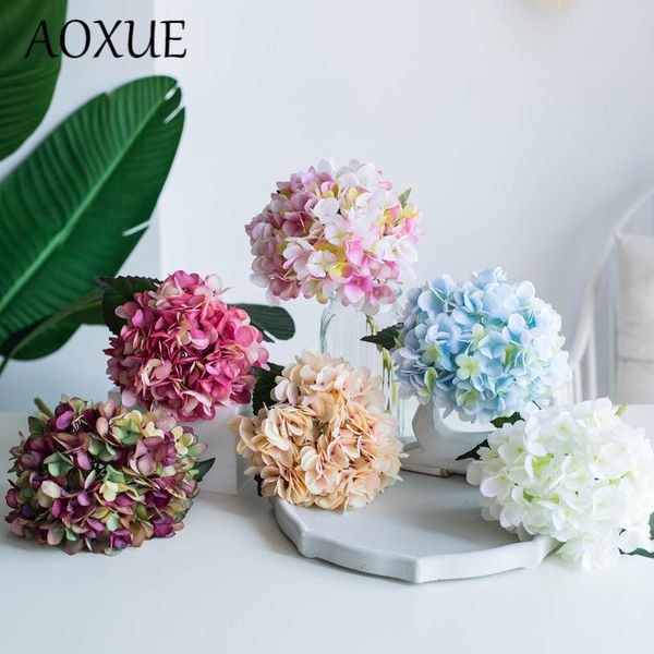 

decorative flowers & wreaths super large simulation flower hydrangea oil painting retro arrangement holding simple style model house home de