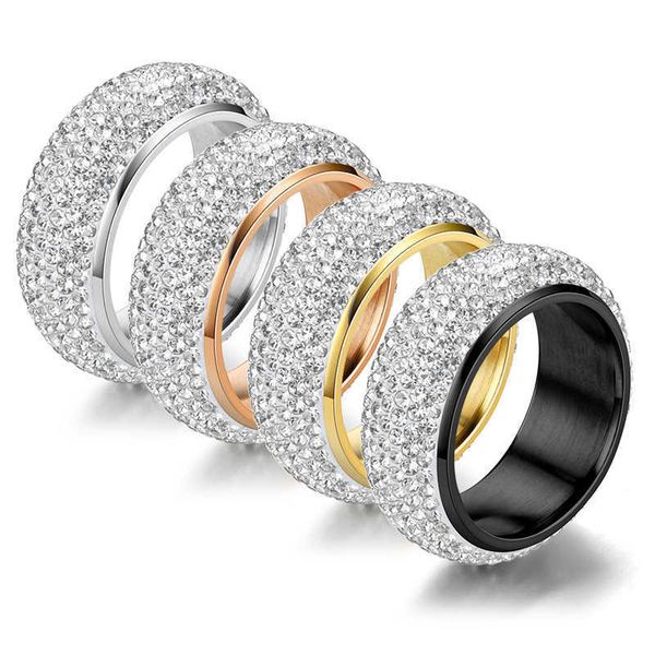 

rhinestone gold plated fashion diamond men ring full diamond ring mud diamond men's ring wedding single cluster rings for women, Golden;silver