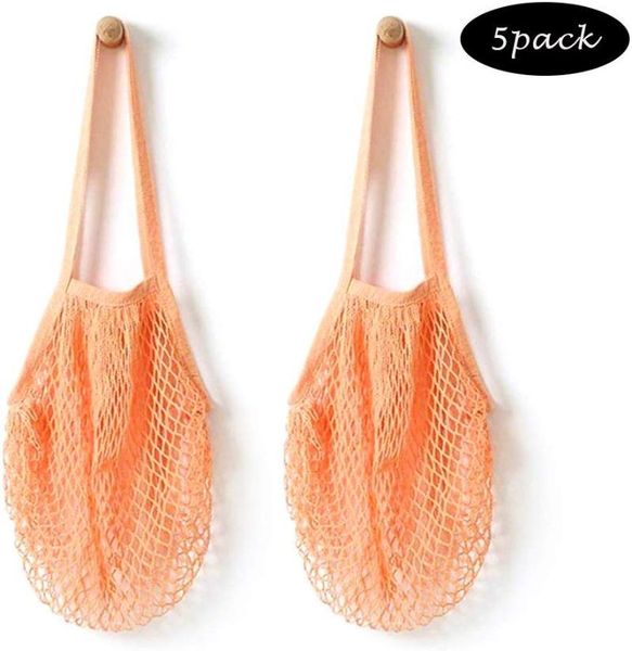 

hanging baskets mesh bag, orange