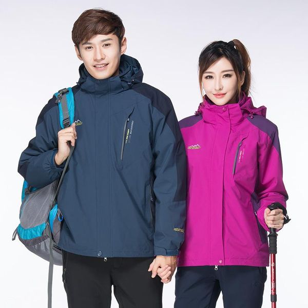 

outdoor men and women plus velvet warm mountaineering suit windproof waterproof snowboarding clothing skiing suits