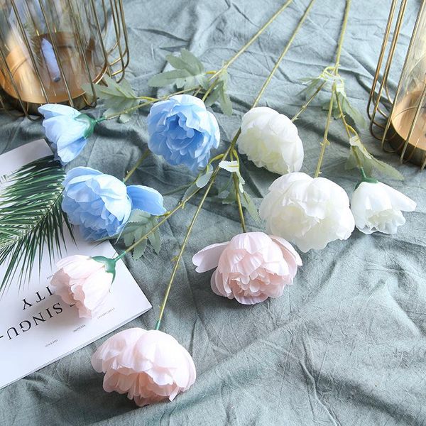 

peony wedding decoration el fake silk flowers home decor farmhouse garden decorative & wreaths