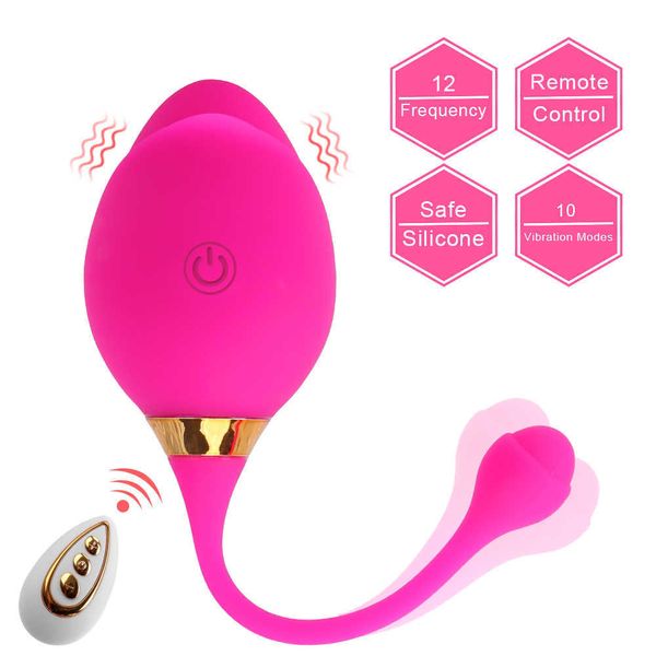 10 SpeedsJump Ovo Vibrador para Mulheres Vibrating Ball Ball Silicone G Spot Massager Clitóris Estimulação Sexo Brinquedo