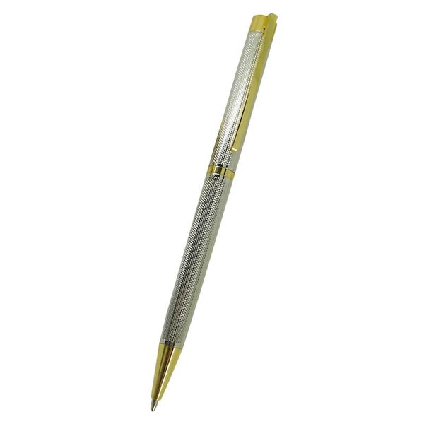

ballpoint pens acmecn est drafting design twist slim pen office writing instrument craft stationery spring clip silver & gold, Blue;orange