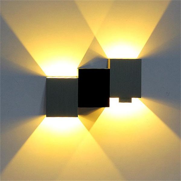 

outdoor wall lamps modern aluminum art deco led light up down indoor lighting sconce rgb lights with remote control wandlamp