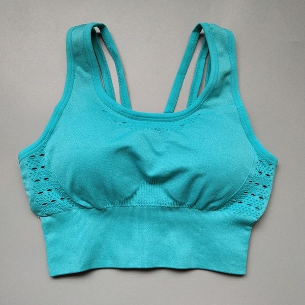 

gym clothing kezrea for running padded wire stretch shake proof underwear solid color fitness bra women yoga sports top, White;black