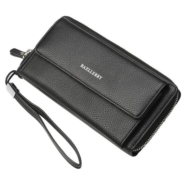 

wallets men long quality large capacity business organizer wallet pu leather phone pocket card holder male, Red;black