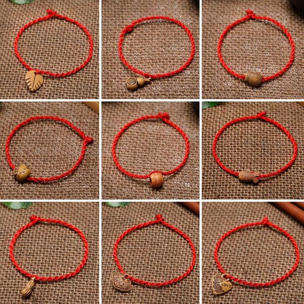 

link, chain 20/50/100pcs red string bracelet for protection lucky amulet and friendship braid handmade rope adjustable women men jewelry, Black