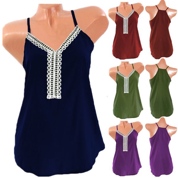 

women's sleeveless new printing sling v-neck t-shirt vest, White