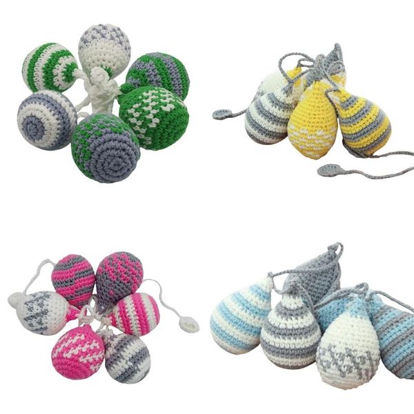 

nordic hand-woven knitted cotton water drop shape pendant wall hanging ornaments