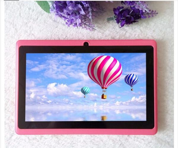

inch tablet pc q88 android system allwinner a33 quad-core wifi press screen camera children's 512mb ram and 4gb rom keyboard covers
