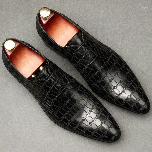 

dress shoes hand-made lace-up men leather italian vintage formal business office black wedding oxfords1