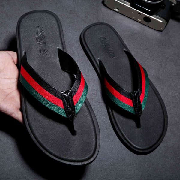 

official website 70% off outlet lluumiu flip flops rubber slippers indoor man bathroom house soft summber beach luxury brand men shoes size, Black