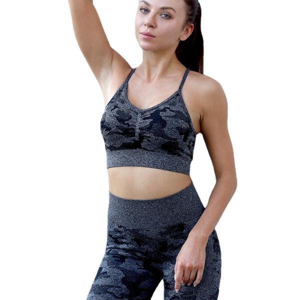 

yoga outfit pants women's sports leggings oversize suit seamless training tracksuit vest woman choice clothing knitted set