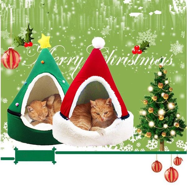 

kennels & pens christmas tree pet bed fashion cat litter winter warm teddy small dog four seasons universal nest