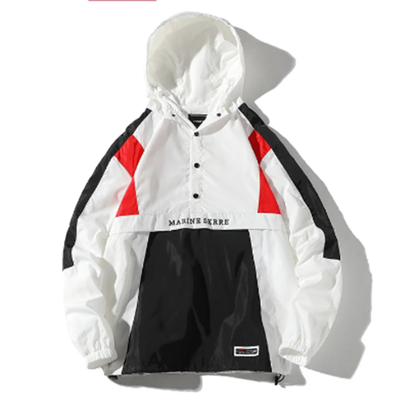 

2021spring men harajuku patchwork jackets coats 2021 japanese streetwear vintage windbreaker korean hooded bomber men's, Black;brown
