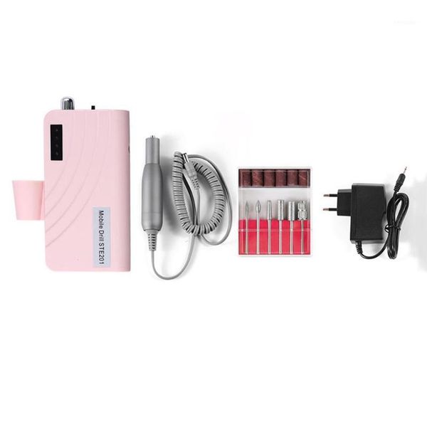 

nail drill machine rechargeable portable electric e file acrylic gel bits supplies and manicure tools set1