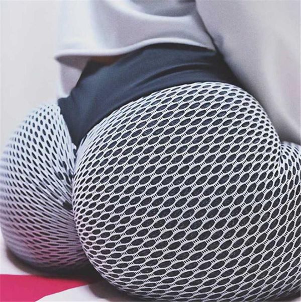 

yoga outfits women gym leggings knitting high waist 3d mesh breathable running training tights ladies quick dry workout sports pants, White;red