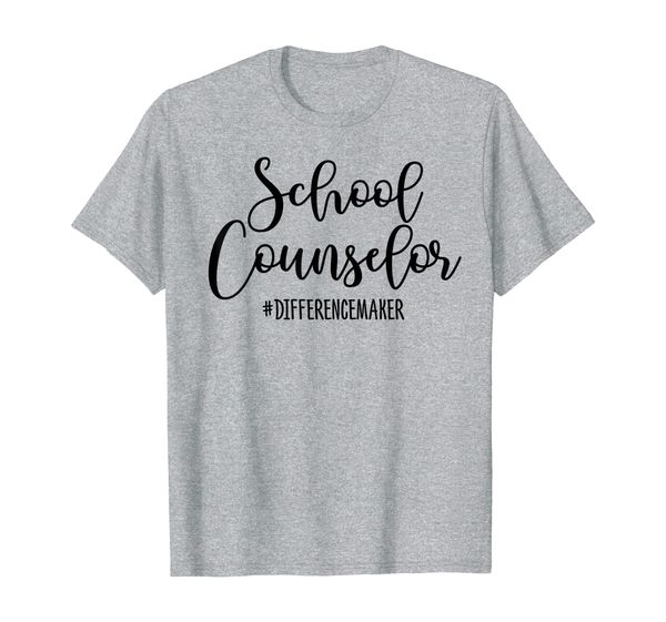 

school counselor est 2019 new school counselor t-shirt, White;black