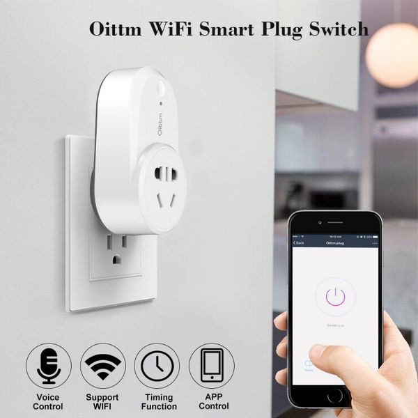 

wifi smart plug wireless timing switch outlet app control from anywhere voice for google home amazon alexa ifttt fingerprint access