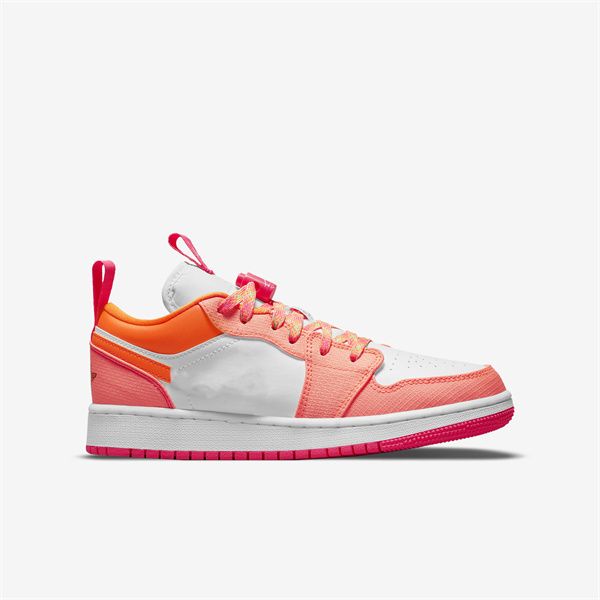 

basketball shoes jumpman 1 low utility womens 1s white orange sports sneakers sports