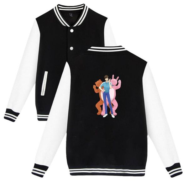 

men's jackets 2021 anime life lessons with uramichi oniisan 2d print baseball sweatshirt casual jacket men women clothes, Black;brown