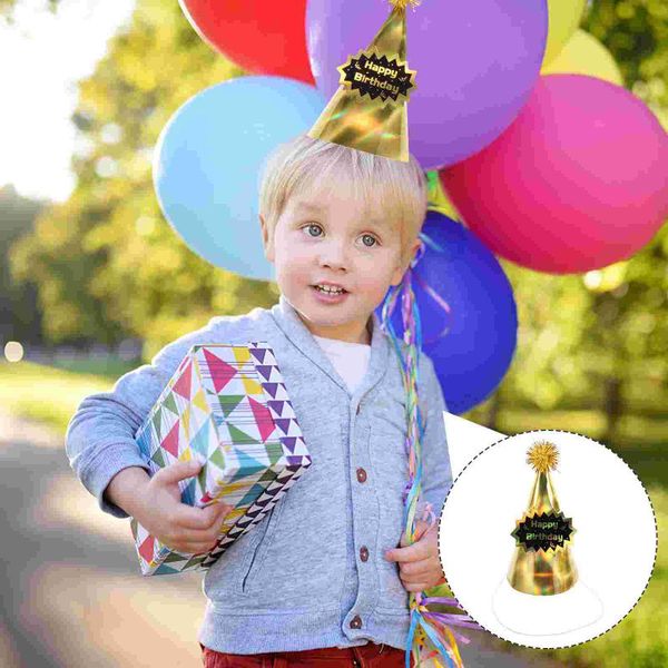 

party hats 5pcs lovely birthday headwear hair paper kids props