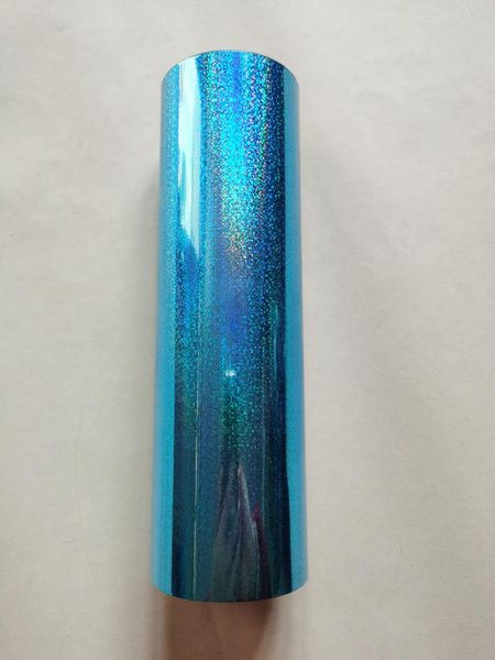 

other arts and crafts holographic foil stamping light blue color mess dots pattern press on paper or plastic heat transfer film