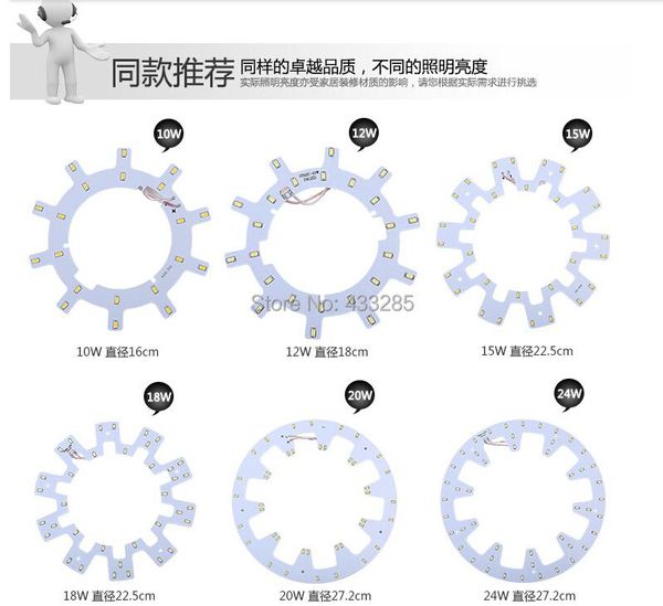 

bulbs led panel circle light ac85-265v smd5730 10w 12w 15w 18w 20w 24w round ceiling board the circular lamp +driver+magnetic
