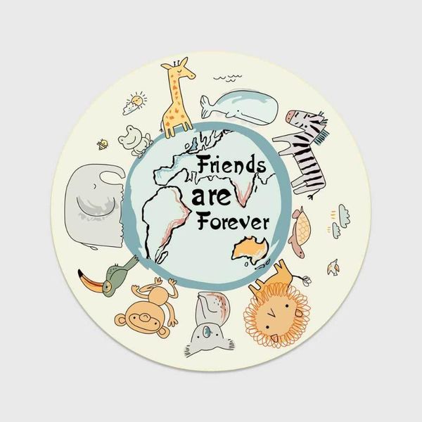 

carpets friends are forever animal round anime rug doormat floor mat carpet home el living room anti slip