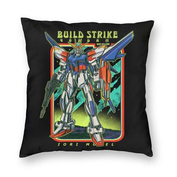 

cushion/decorative pillow retro build strike gundam case home decor anime mech robot manga mecha gunpla cushions throw for living room
