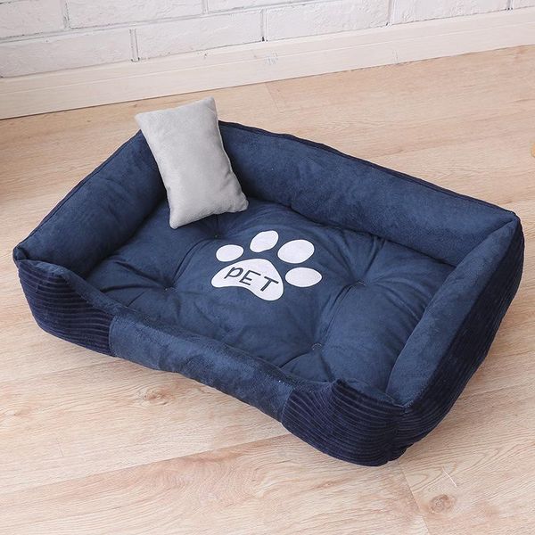 

kennels & pens super soft sofa dog beds waterproof bottom fleece warm bed for small large plus size pet cat autumn winter