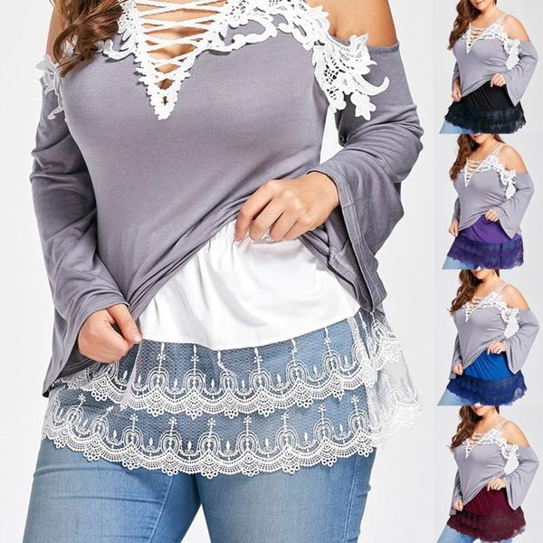 

skirts mini skirt shirt extenders lace hollow stitching short for women b99, Black