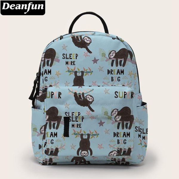 

backpack deanfun printing sloth mini women shoulder bag for travel waterproof small backpacks girl gift bmnsb-19