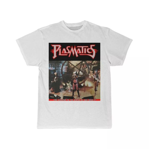 

plasmatics live1983 men's short sleeve t shirt, White;black