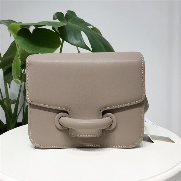 

women mini genuine leather tofu bag 2021 niche design fashion all match one shoulder or cross-body small square evening bags