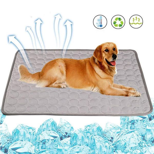 

kennels & pens dog cooling mat summer pad for dogs cat breathable blanket ice pads washable sofa pet bed
