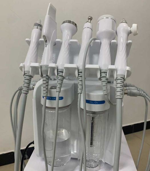 6-in-1-Hydra-Dermabrasionsmaschine, Wasser-Sauerstoff-Jet-Peeling-Hydro-Hautwäscher, Tiefenreinigung, RF-Facelifting, Kalthammer, Hydrafacial-Maschine