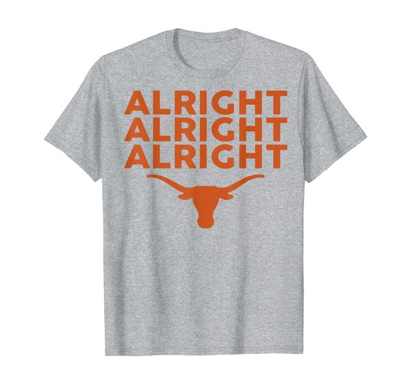 

texas longhorns alright alright alright - apparel t-shirt, White;black