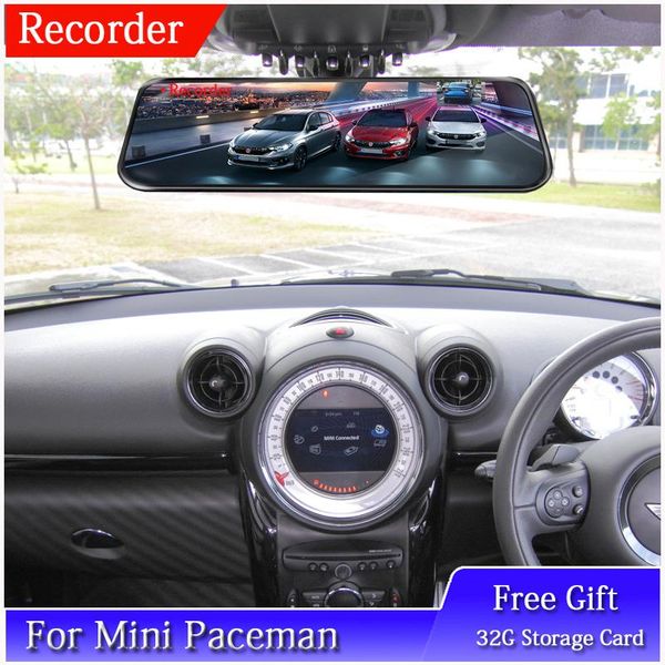 

for mini paceman hd touch screen car dvr driving video recorder with rear view camera double lens dash dvrs