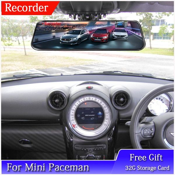 Para Mini Paceman HD Touch Screen Car DVR Driving Video Recorder com câmera traseira DVRS DRASH DASH DASH DVRS