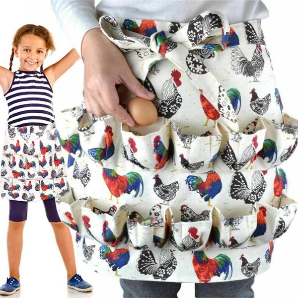 

aprons fashion collecting apron pockets holds chicken farm home kirchen accessories baking cooking women kitchen