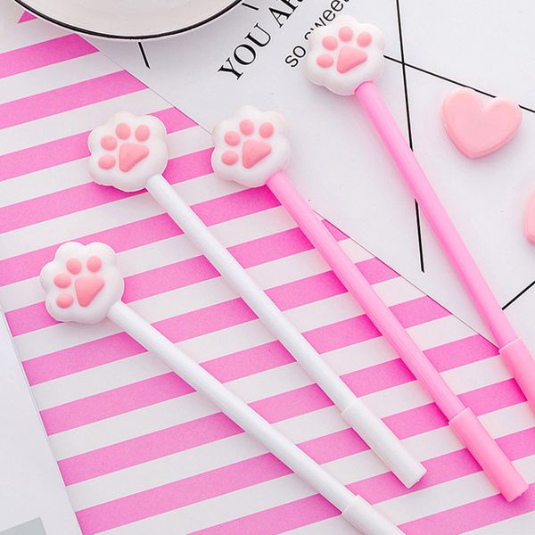 

pens ins girl heart pink cat claw neutral soft cute fairy cat claw student writing test signature water