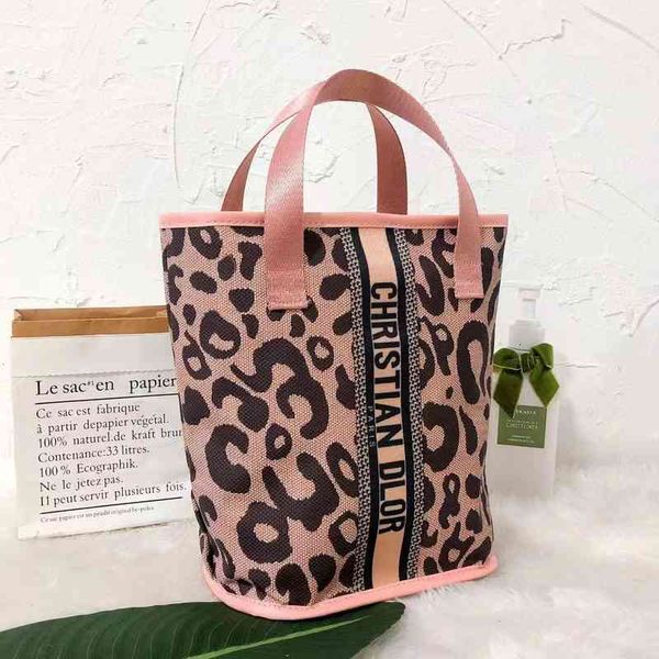 

cosmetic bags handbags 2022 style handbag leopard print household out storage shopping wash