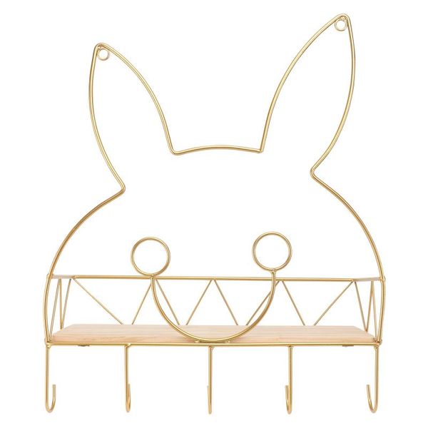 

hooks & rails 1pc wall-mounted storage rack decorative wall hook home ornament