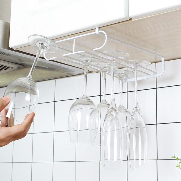 

tablewine racks glass rack hanging cup holder bar goblet stemware storage shelf hanger iron kitchen organizer wf1108240
