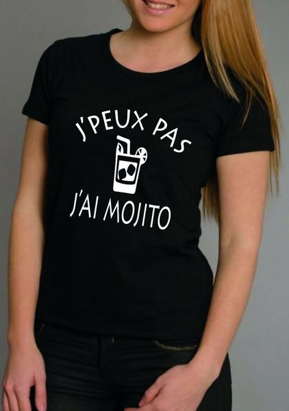 

womens t-shirt i cannot i mojito, White;black